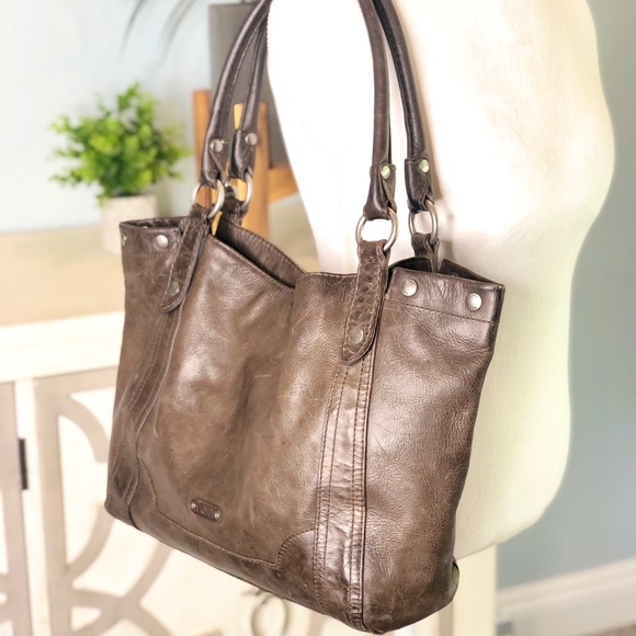 Frye Melissa Leather Tote Shoulder Bag - Picture 2 of 9